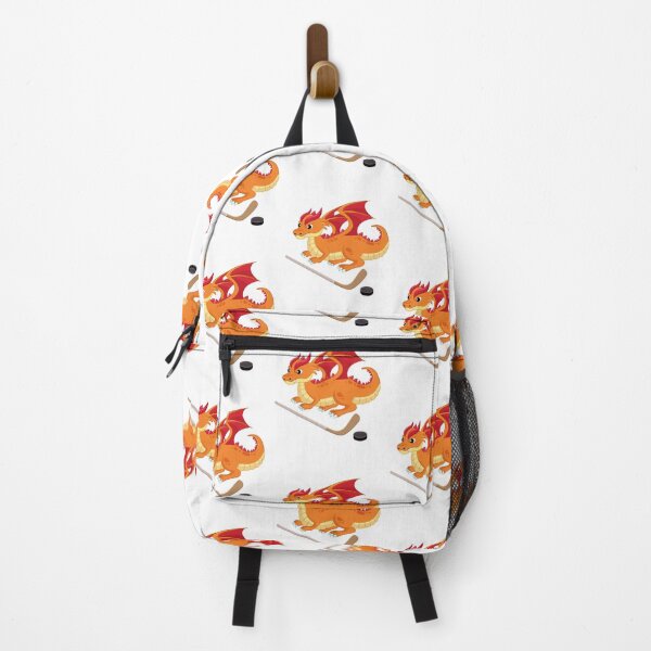 Item preview, Dragon Playing Hockey ,Funny Good Dragon Hockey Lovers Orange Design designed and sold by pedrored369.