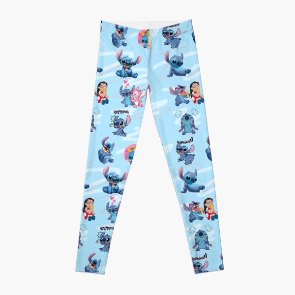 Pretty Please Leggings Stitch & Angel Bffs Super Soft Yoga Band Leggings Disney Valentines Day Lilo Love RTS