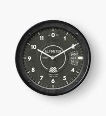 Altimeter Pilot Airplane Clock Clock