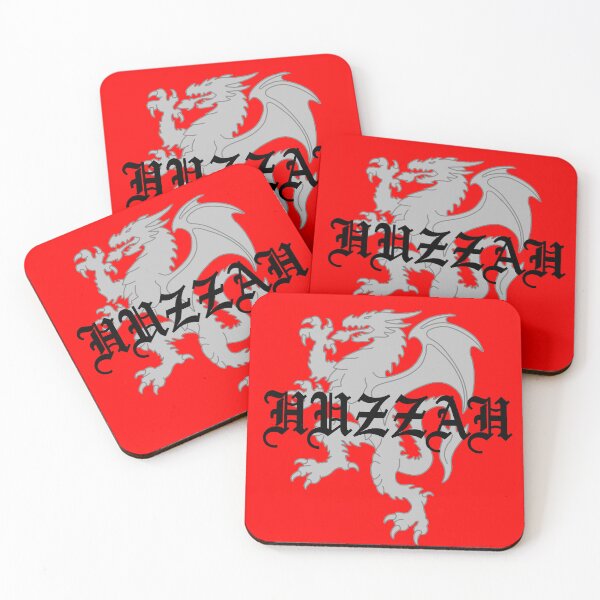 Item preview, Huzzah Heraldic Dragon in Grey designed and sold by geekymindus.