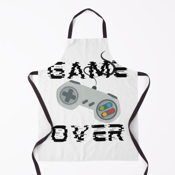 Item preview, game over with black font and grey controller designed and sold by River Graphic Design.