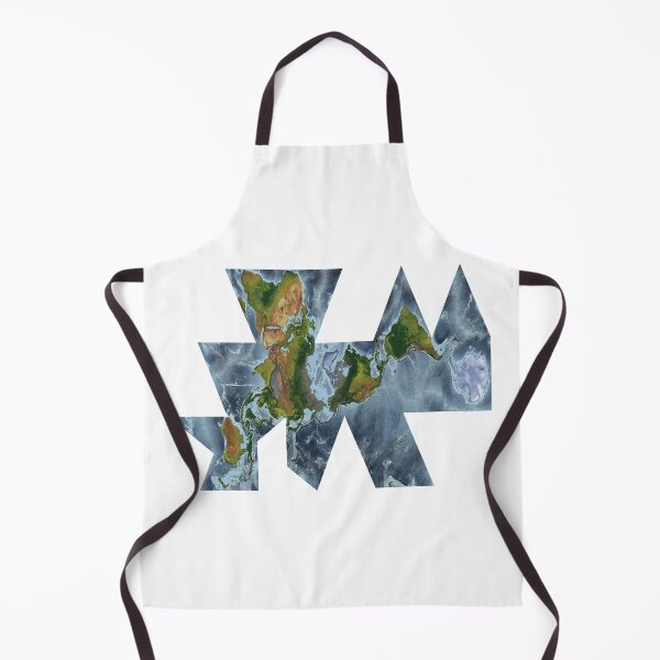 Item preview, Fuller projection - World Map showing land and oceans designed and sold by ThinkAboutMaps.