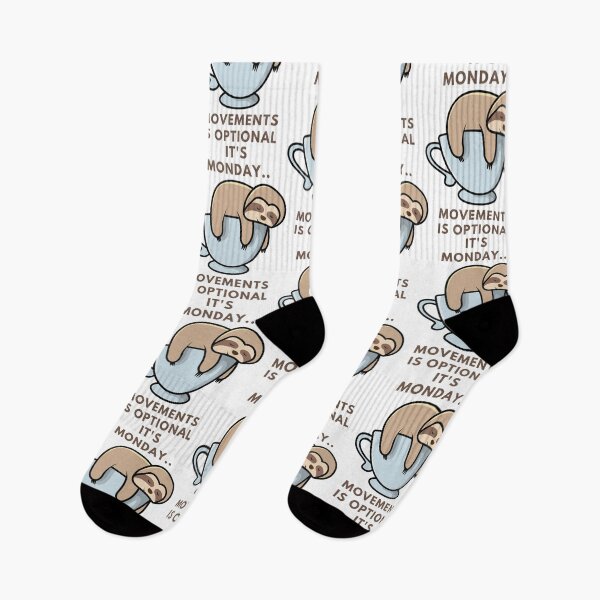 Item preview, "IT'S MONDAY.. MOVEMENTS IS OPTIONAL" caption on products. designed and sold by ACEGDesign.