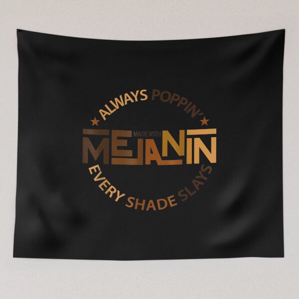 Item preview, Made With Melanin Black Girl Magic Afro Beauty Black Queen  designed and sold by amyadt77.