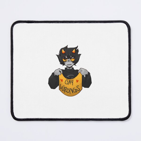 Item preview, karkat says 'gay wrongs' designed and sold by stixxonline.