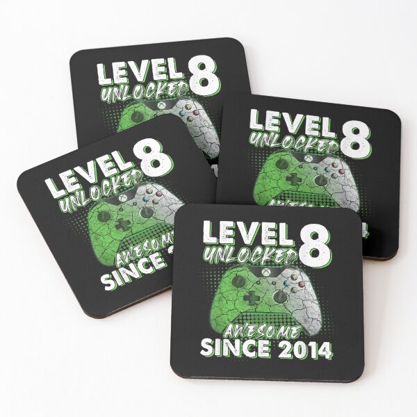 Item preview, Level 8 Unlocked Awesome 2014 Video Game 8th Birthday Gift  designed and sold by amyadt77.
