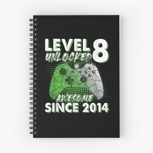 Item preview, Level 8 Unlocked Awesome 2014 Video Game 8th Birthday Gift  designed and sold by amyadt77.