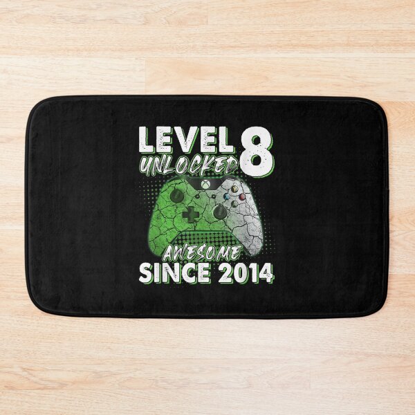 Item preview, Level 8 Unlocked Awesome 2014 Video Game 8th Birthday Gift  designed and sold by amyadt77.