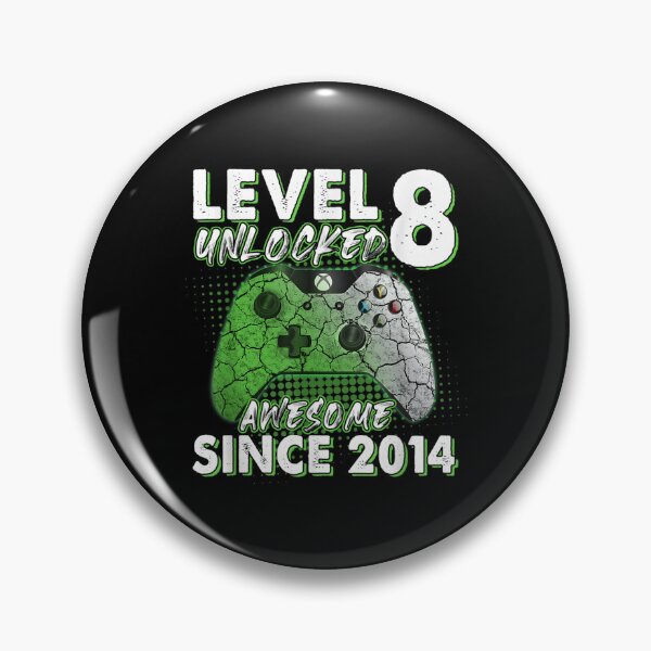 Item preview, Level 8 Unlocked Awesome 2014 Video Game 8th Birthday Gift  designed and sold by amyadt77.