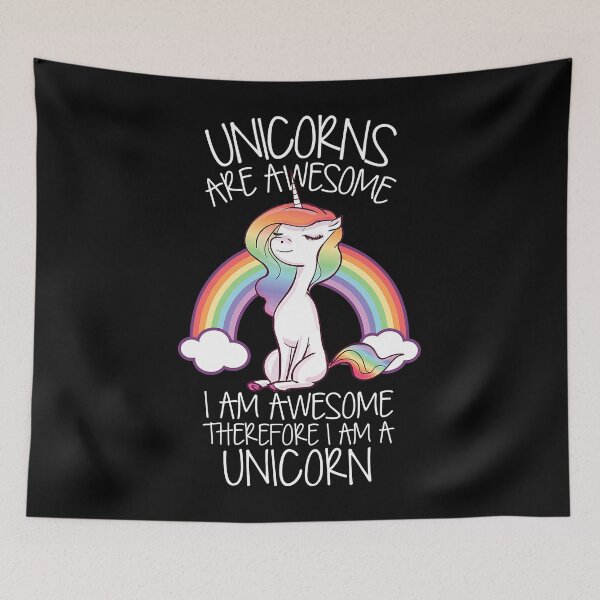 Item preview, Unicorns Are Awesome Therefore I Am A Unicorn designed and sold by douglasgary019.