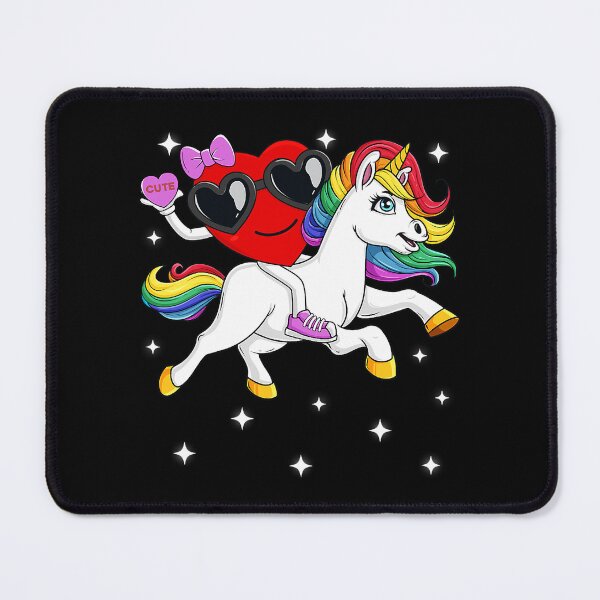Item preview, Valentines Day Heart Riding A Unicorn designed and sold by douglasgary019.