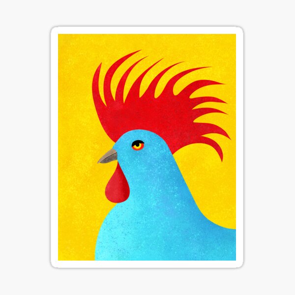 The Blue Rooster Sticker