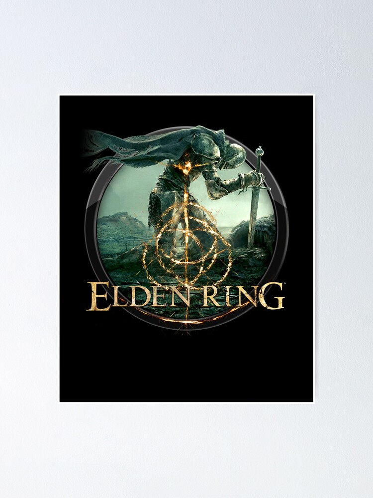 Elden Ring Logo Knight Templar Video Game | Poster