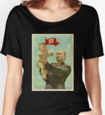 BABY TRUMP WITH PUTIN Women's Relaxed Fit T-Shirt