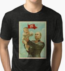 BABY TRUMP WITH PUTIN Tri-blend T-Shirt