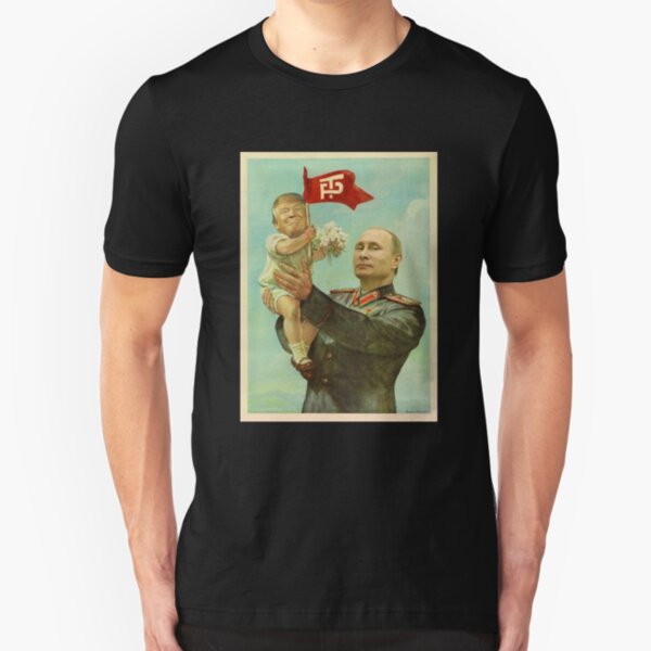 BABY TRUMP MIT PUTIN Slim Fit T-Shirt