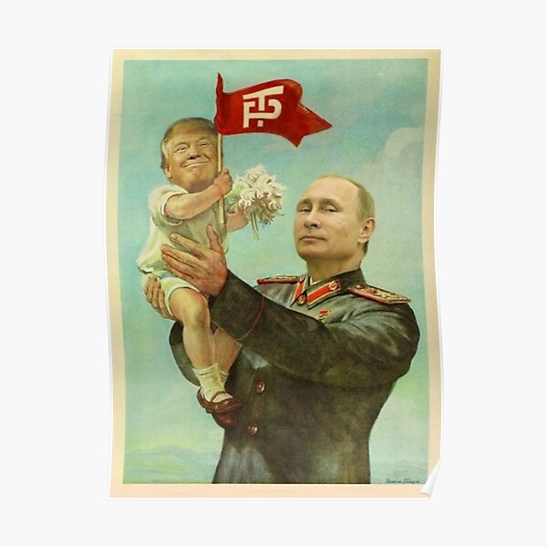 BABY TRUMP WITH PUTIN Poster
