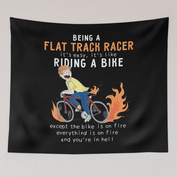 Item preview, Flat Track Racer Like Riding Bike Cyclist Funny  designed and sold by amyadt77.