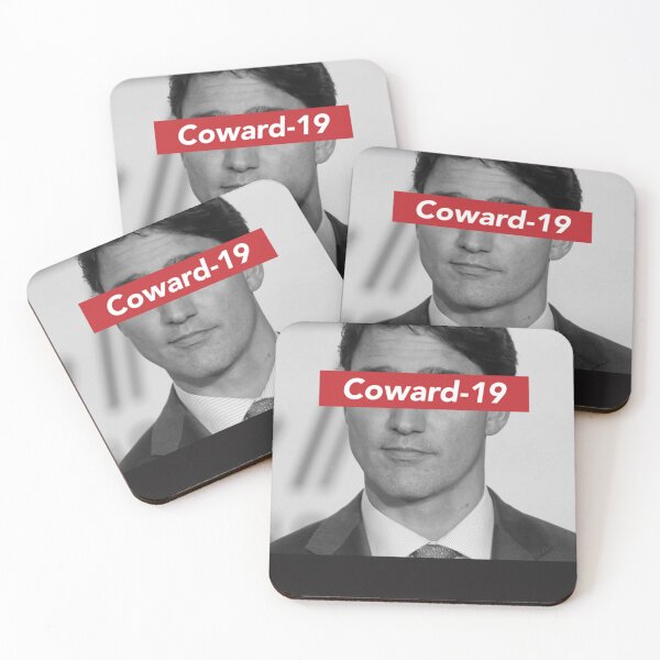 Item preview, Trudeau Coward-19 Essential T-Shirt designed and sold by ThomasWahl.