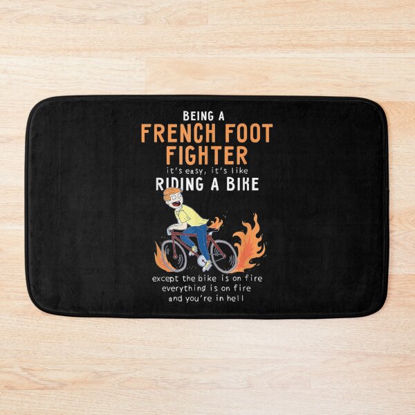 Item preview, French Foot Fighter Like Riding Bike Cyclist  designed and sold by amyadt77.