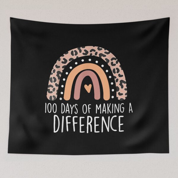 Item preview, 100 Days Of Making A Difference 100th Day Of School Teacher  designed and sold by amyadt77.