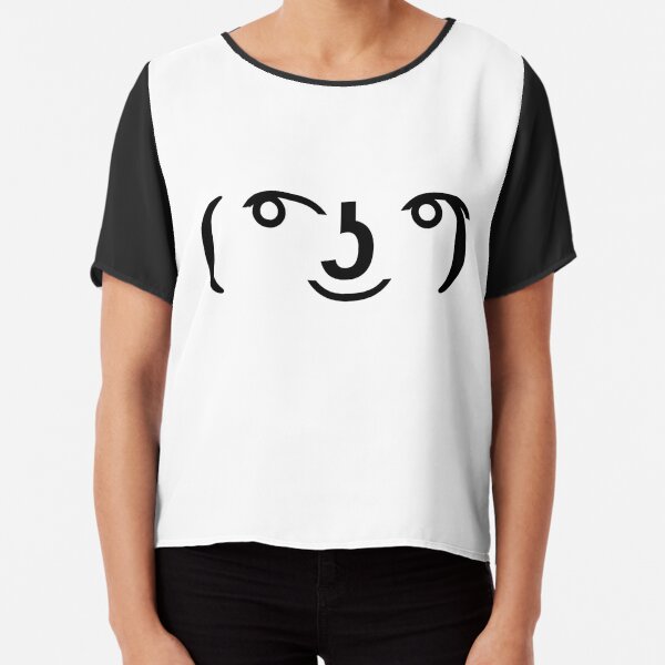 the lenny face t shirt roblox