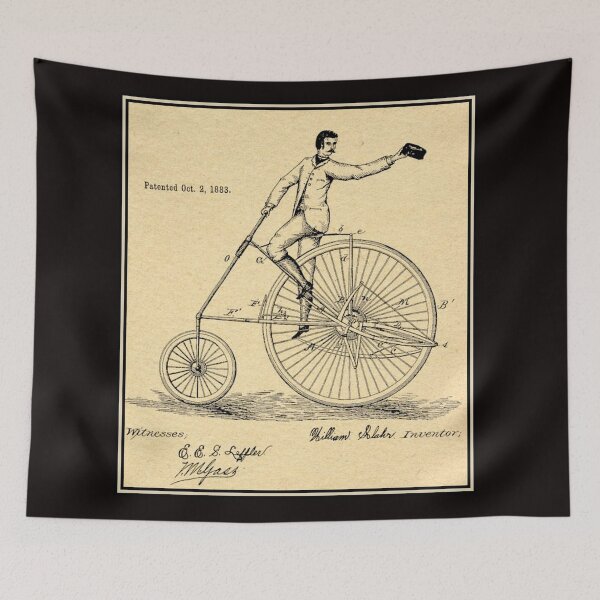 Item preview, VELOCIPEDE PATENT; Vintage Bicycle Print designed and sold by posterbobs.
