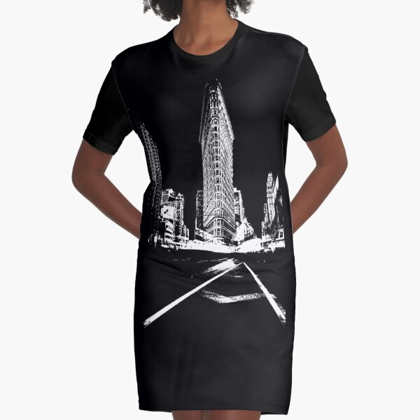 Flatiron Building NY Graphic T-Shirt Dress