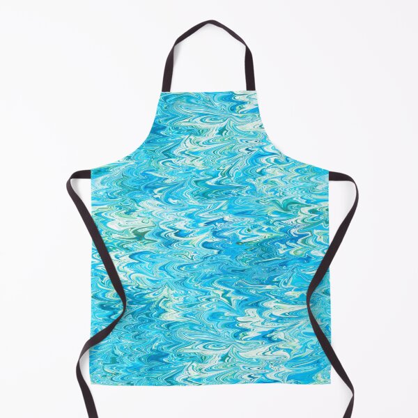 Item preview, Aqua Waves: Blue and Green Rippled Abstract designed and sold by nimreninmu.