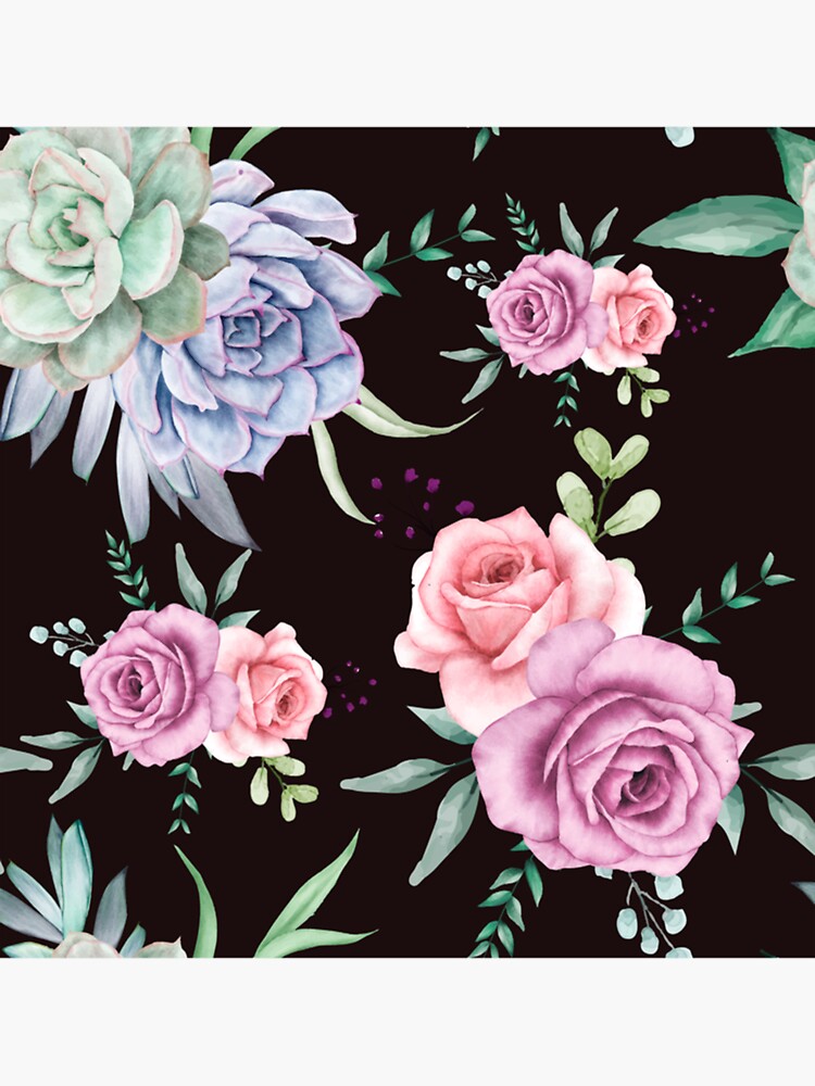 "cath Kidston Flowers drawing original art design gift idea for her