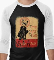 Tournee du Chat Noir Men's Baseball ¾ T-Shirt