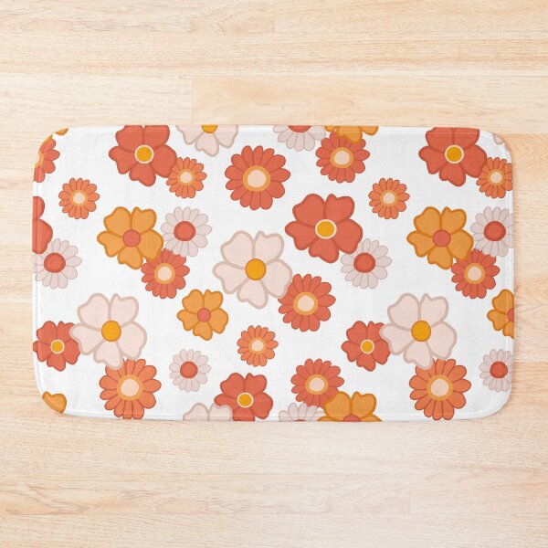 Item preview, Orange and Red Wildflowers on a White Background designed and sold by Jessa Moon.