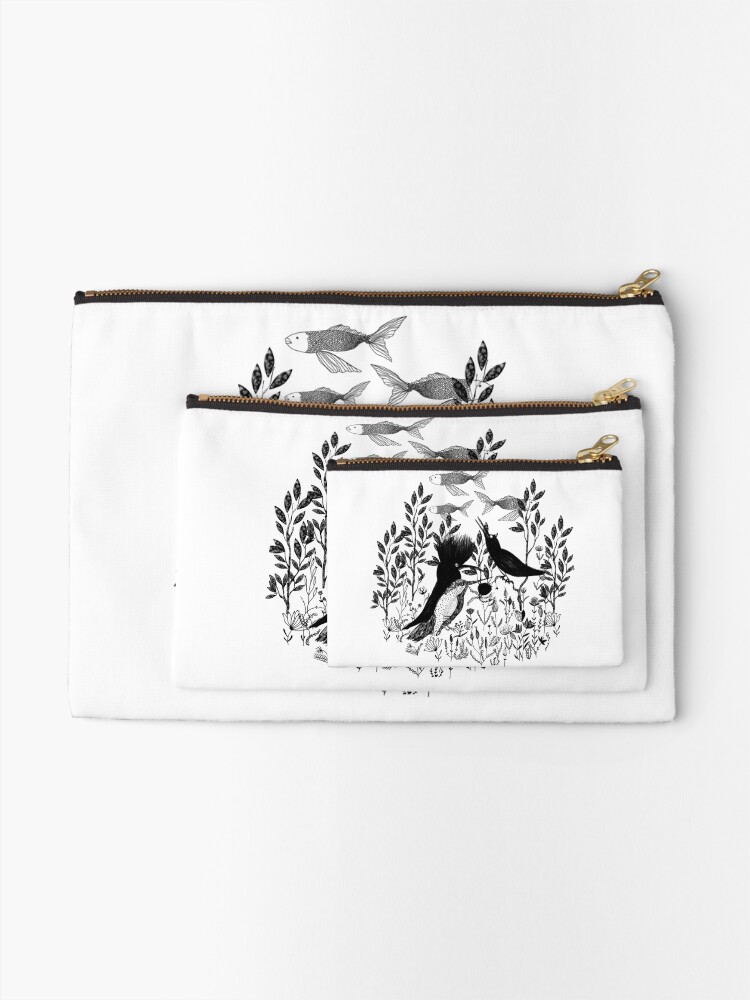 Alternate view of Birds Zipper Pouch