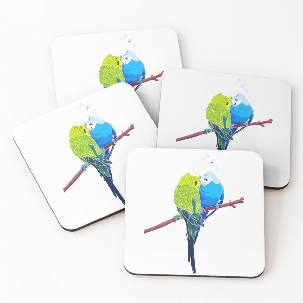 Item preview, Bird Budgies Couple designed and sold by Thelmasutton.