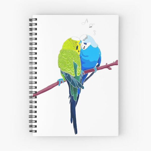Item preview, Bird Budgies Couple designed and sold by Thelmasutton.