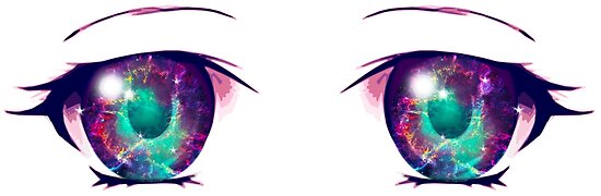 Anime Eyes Galaxy 1 Posters By Dacdacgirl Redbubble