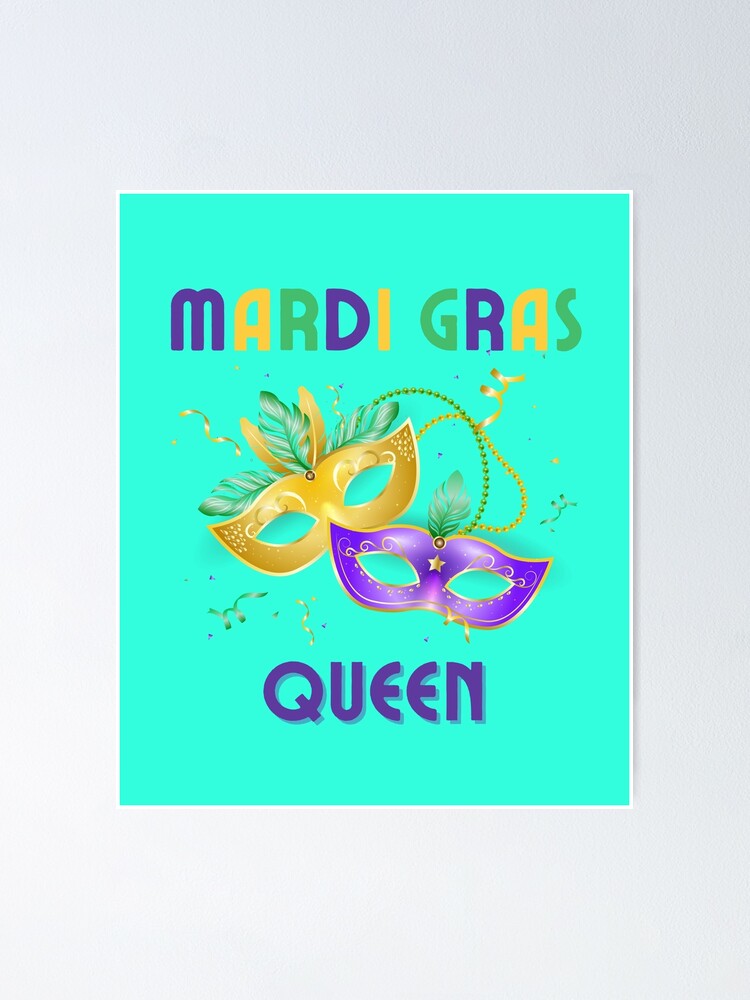 Mardi Gras Flashing Cute Vintage T Shirts Poster By Mj Creatives Redbubble 