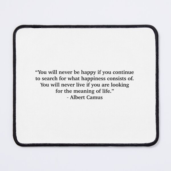 Item preview, Albert Camus Search for Happiness designed and sold by RossDillon.