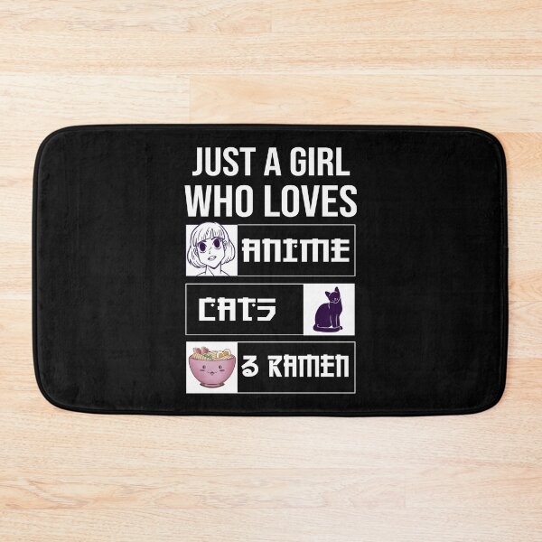 Item preview, Just A Girl Who Loves Anime Cat And Ramen designed and sold by patternprint1.