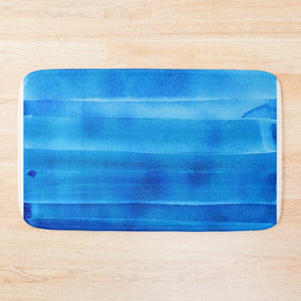 Artikelvorschau, Abstrakter Ozean-Himmel | Blauer Aquarellstreifen (Hochformat) entworfen und verkauft von JynnDoesArt.