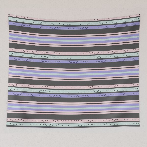 Item preview, Morse Code in My Pastel Stripes designed and sold by mixMixtli.