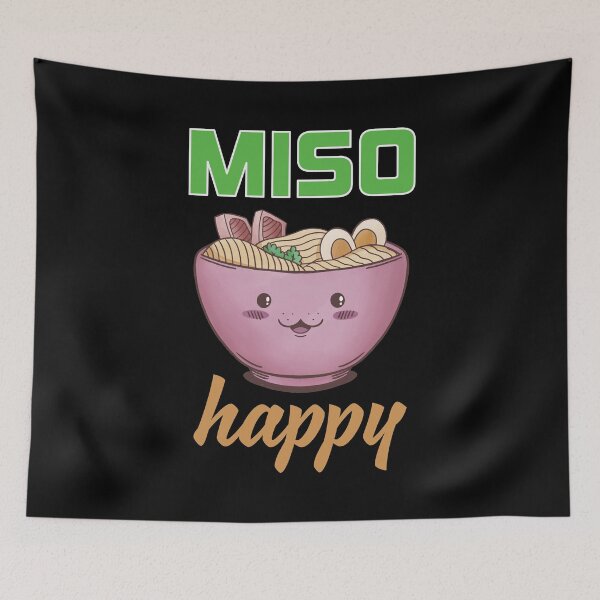 Item preview, Miso Happy Japanese Food Ramen designed and sold by patternprint1.