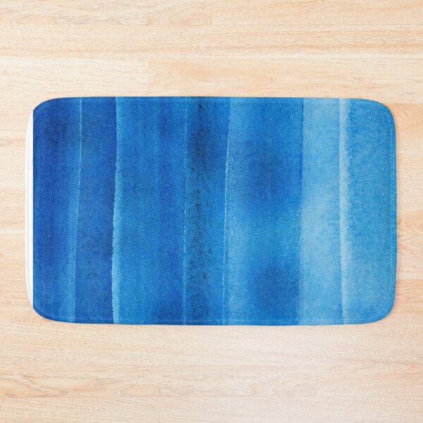 Artikelvorschau, Abstrakter Ozean-Himmel | Blauer Aquarellstreifen (Querformat) entworfen und verkauft von JynnDoesArt.