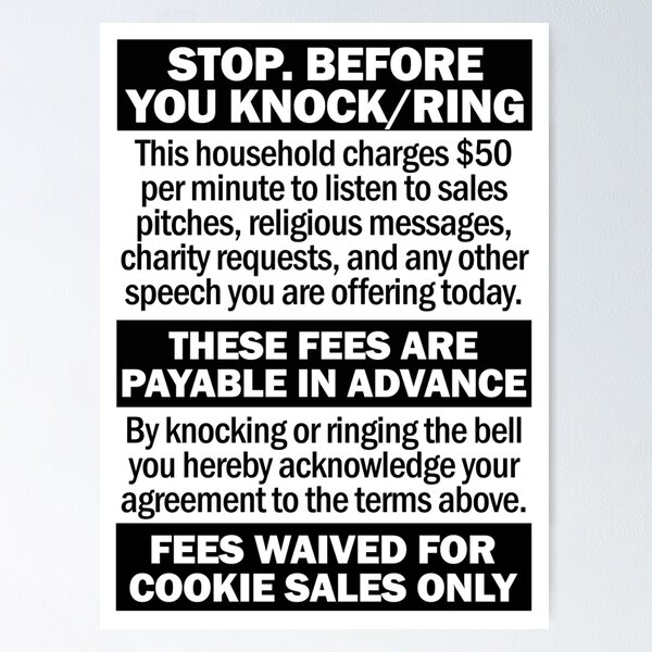 Item preview, Soliciting Salesman Sign designed and sold by hilda74.