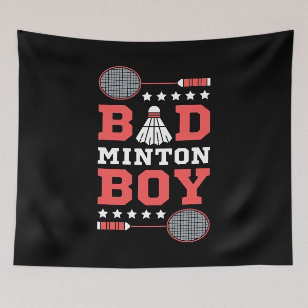 Item preview, Bad Boy Badminton Boy - Badminton Puns Man Player Sport Funny Shuttlecock Racket designed and sold by Millusti.