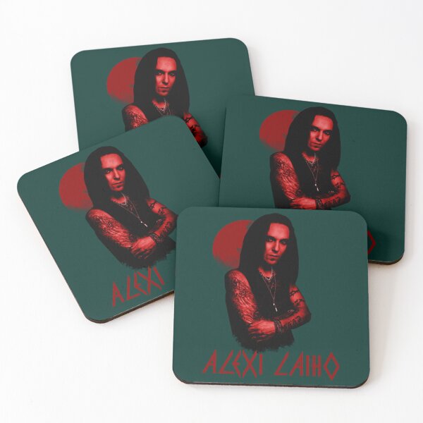 Item preview, Alexi Laiho-red poster style  designed and sold by HesselEmely.