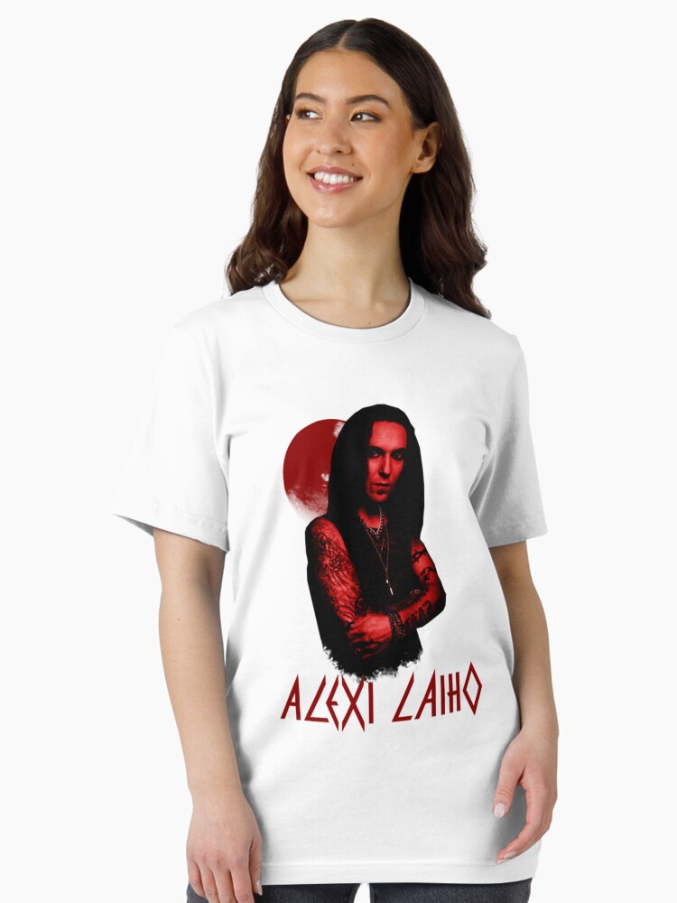 Thumbnail 2 of 7, Essential T-Shirt, Alexi Laiho-red poster style designed and sold by HesselEmely.