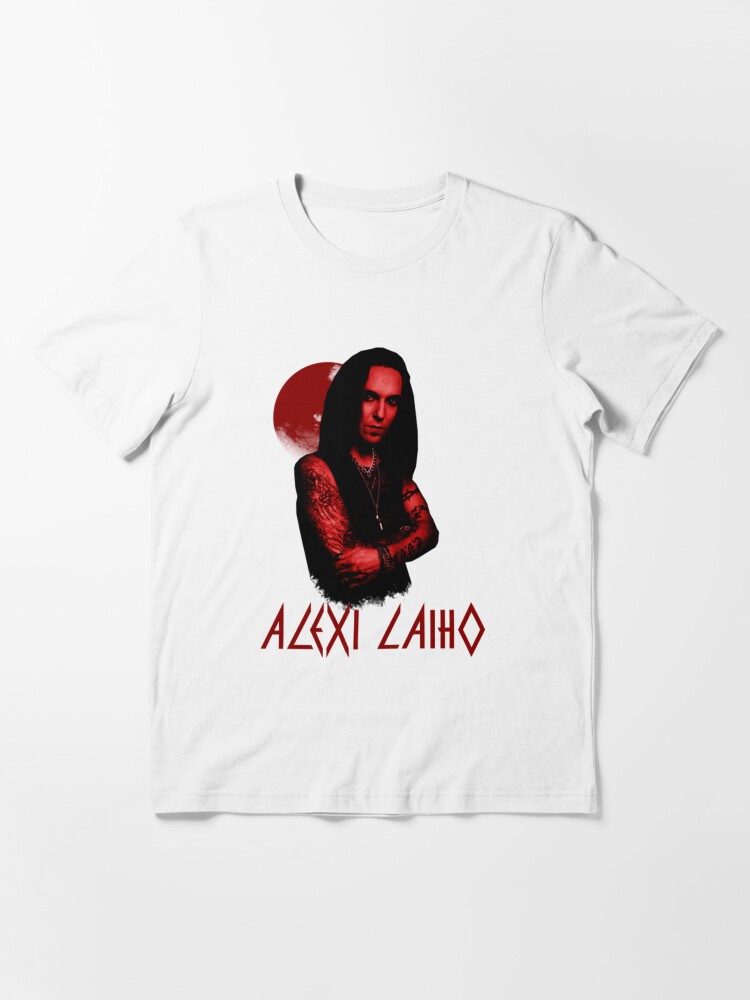 Thumbnail 3 of 7, Essential T-Shirt, Alexi Laiho-red poster style designed and sold by HesselEmely.