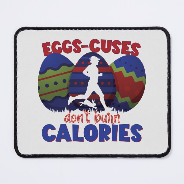 Item preview, Eggscuses Dont Burn Calories | Running | Funny Easter Puns designed and sold by DrawingBoard.