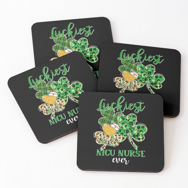 Item preview, Leopard Plaid Shamrock Luckiest NICU Nurse St Patricks Day designed and sold by TateTitle7.